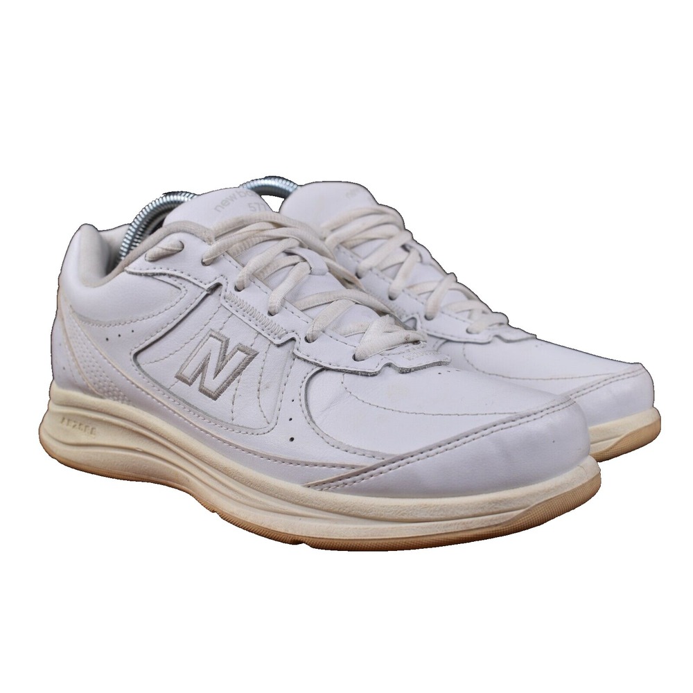 New Balance 577 Women's‎ Size 8 B White Casual Comfort Walking Shoes